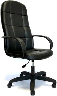 Кресло компьютерное StylChairs Пилот Ультра, экокожа, черный