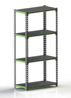 Стеллаж металлический Metalex MID 160x50x220 см 4 полки