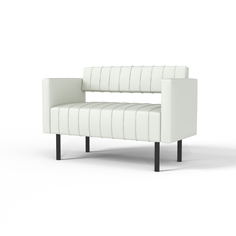 Диван SALON TRON, RAIN 116х54х82 см, экокожа белый
