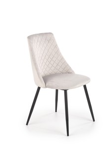 Стул HALMAR K405 бархат, серый, 4 шт.