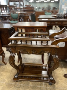 Сервировочный столик на колёсах Classica mebel 80х40х80 см Итальянский орех