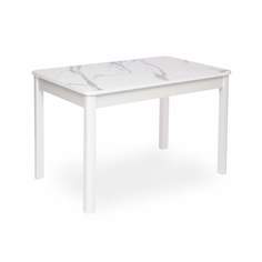 Обеденный стол RI-COM GrS110-08 мрамор белый глянец 160x69x75