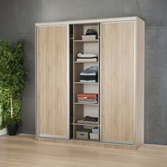 Шкаф-купе 3-х дв. Премиум с полками и со штангами 200х60х220 Дуб Сонома Gamma