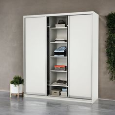 Шкаф-купе 3-х дв. Премиум с полками и со штангами 180х60х220 Белый Gamma