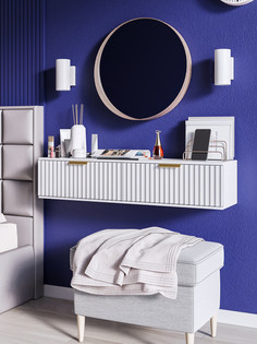 Столик туалетный KRAVSON Siti-1150s подвесной матовый, 90х30х22 см