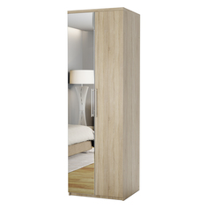 Шкаф с полками Комфорт МП-21 80х60 с зеркалом Дуб Сонома Gamma