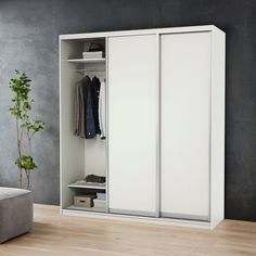 Шкаф-купе 3-х дв. Премиум со штангой 240х60х220 Белый Gamma