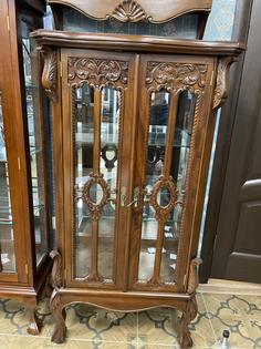 Шкаф-витрина Classica mebel UN-21525 для посуды в гостиную 75х45х142 см
