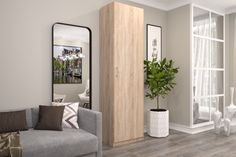 Шкаф FURNISTYLE Лайф 60х40х215 Дуб сонома