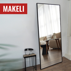 Зеркало настенное Makeli 115х40 см в алюминиевой раме