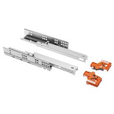 Направляющие MODERN SLIDE L-400 полного выдвижения для деревянных ящиков с выталкивателем GTV