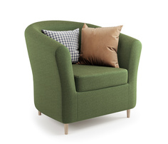 Кресло Шарм-Дизайн Евро Лайт зеленая рогожка