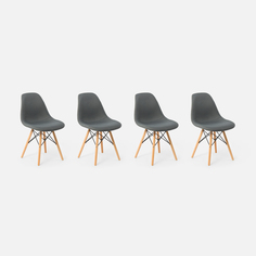 Стул Eames, серый, 4 шт No Brand