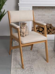 Стул ZASIDELIS EASY песок 53x50x84 рогожка