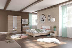 Спальный гарнитур Империал Аврора, сонома белый Imperial