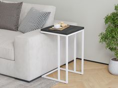 Столик приставной 4 сезона Айсберг Лофт Белый/северное дерево темное