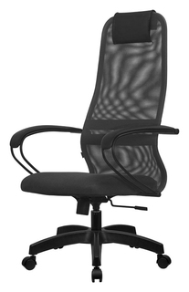 Кресло компьютерное SU-B-8/подл.130/осн.001 Темно-серый/Темно-серый Метта