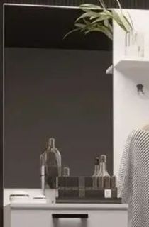 Зеркало НИКА з500 белый гладкий No Brand