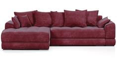 Угловой диван 4Home Nordkisa, 285х190х87 см, велюр Dimrose, Еврокнижка