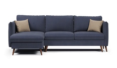 Угловой диван-кровать 4Home Пекин, 247х175х96 см, Navy, левый, Еврокнижка