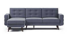 Угловой диван-кровать 4Home Сидней, 230х160х85 см, Navy, левый, Еврокнижка