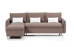 Угловой диван-кровать 4Home Рон, 214х159х96 см, Brown, левый, Пантограф (Тик-так)