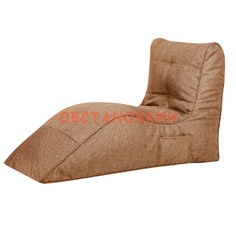 Бескаркасный модульный диван Папа Пуф Cinema Sofa 3XL, рогожка, Beige