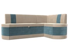 Диван кухонный угловой Лига Диванов Токио правый угол бежевый