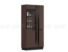 Магнолия. Шкаф со стеклом. 1000х2126х442 мм Орех Миф