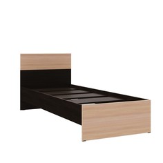 Кровать Юнона, 840х2032х842, Венге/дуб молочный No Brand