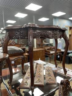 Столик-консоль Classica-mebel UN-12232 красное дерево итальянский орех