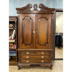 Шкаф Classica-mebel Индонезия массив красного дерева Итальянский орех 120х60х210