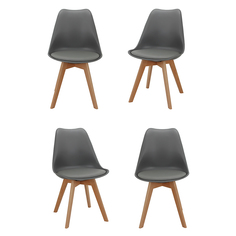 Комплект стульев 4 шт. Bradex Eames Bon, серый