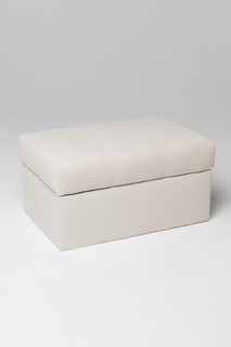 Пуф Классик белый 60x40x62 см No Brand