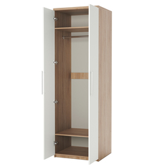 Шкаф для одежды Шарм 90х60 Дуб Сонома+Белый Gamma