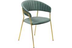 Стул BRADEXHOME Turin мятный/золотистый