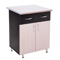 Шкаф напольный 600-2 ящ Тоника, 600х850х600, Венге/Дуб молочный No Brand