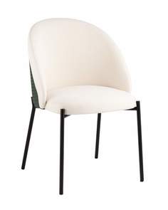Стул Stool Group Adelinde, бежевый с зеленой экокожей