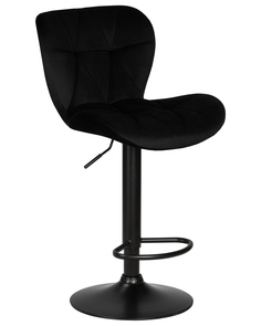Стул барный DOBRIN BARNY BLACK LM-5022 черный велюр