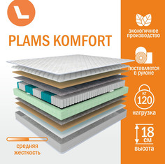 Матрас пружинный Plams Plams Komfort 90х195