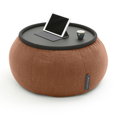 Журнальный столик пуф Ambient Lounge - Versa Table - Terra Cocta (шенилл, терракотовый)