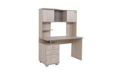 Стол компьютерный Ивару Максим 1 Ясень Шимо Светлый 120x60x160 см