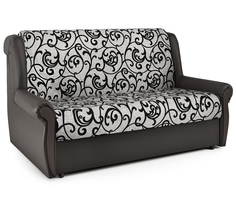 Диван-кровать Аккорд М 120 экокожа шоколад и узоры Gamma