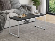 Журнальный столик 4 сезона Айсберг Лофт 02 белый/северное дерево темное