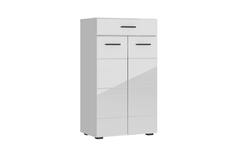 Комод НОНТОН Gloss, 60х37.6x105.2 см, белый глянец / белый бриллиант