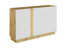 Комод НОНТОН MODO КД-2, 150x41xx95 см, артизан / белый матовый