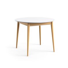 Стол обеденный Техкомпро Арека к1200 белый / бук