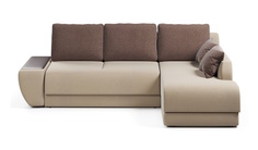 Угловой диван-кровать 4Home Нью-Йорк, 250х162х87 см, Beige, правый, Еврокнижка