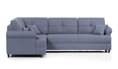 Угловой диван-кровать 4Home Мирта, 245х180х93 см, Blue, левый, Дельфин