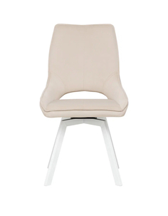 Стул для кухни поворотный 1 шт Leset Галвес, велюровый, 53x67x93 см, цвет бежевый